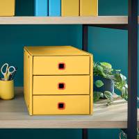 Cassettiera ClickeStore Cosy - 3 cassetti - giallo - Leitz - 53680019 - 4002432128693 - DMwebShop - 2