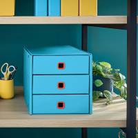 Cassettiera ClickeStore Cosy - 3 cassetti - blu - Leitz - 53680061 - 4002432128709 - DMwebShop - 2