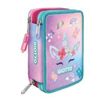 Astuccio 3 zip Candy collection - 19,5 x 7,5 x 12,9 cm - tessuto - fantasie assortite - Giotto - F954000 - 8000825057793 - DMwebShop - 1
