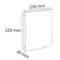 Raccoglitore personalizzabile Kreacover 4 anelli tondi 15 mm dorso 2 cm A4 maxi trasparente Exacompta 51968E - 26334 - 2