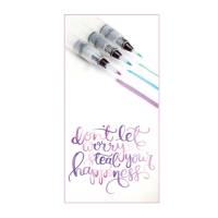 Pennelli - con serbatoio ricaricabile - punte assortite fine-media-grande - conf. 3 pezzi - Dom - 12060 - 8004957120608 - DMwebShop - 1