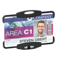 Portabadge Eco per 1 tessera - 5,4 x 8,7 cm - nero - conf. 10 pezzi - Durable - 8988-01 - 4005546730585 - DMwebShop - 1