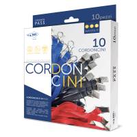 Cordoncino Pass M - raso - lunghezza 85 cm - rosso - conf. 50 pezzi - Sei Rota - 62008212 - 8004972025186 - DMwebShop - 1
