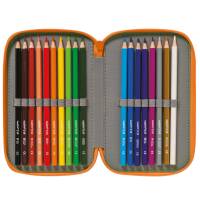 Astuccio 3 zip - 13 x 20 x 7,5 cm - colori e fantasie assortiti - conf. 6 pezzi - Carioca - 42807 - 8003511214449 - DMwebShop - 5