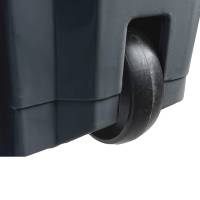 Contenitore mobile Ecoconti a pedale 60 lt plastica riciclata grigio verde Medial 912678 - 27497 - 1