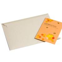 Busta Cart Grass - A5+ - 26 x 20,5 x 2,5 cm - cartoncino teso - grigio - conf. 200 pezzi - Bong Packaging - 543280 - 4033102402850 - DMwebShop - 1