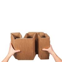 Scatola Wine Pack per 4 bottiglie - 21,2 x 20,4 x 36,8 cm - conf. 10 pezzi - Bong Packaging - 222103210 - 4250414138349 - DMwebShop - 2