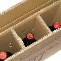 Scatola Wine Pack per 4 bottiglie - 21,2 x 20,4 x 36,8 cm - conf. 10 pezzi - Bong Packaging - 222103210 - 4250414138349 - DMwebShop - 3