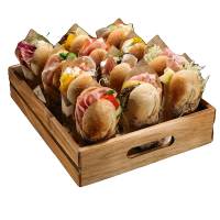 Cassetta per alimenti - 32,5 x 26,5 x 7 cm - legno di acacia - Leone - S5004 - 8024112632029 - DMwebShop - 1