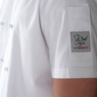 Giacca da cuoco Tommaso - a manica corta - taglia L - bianco - Giblor's - Q8G00185-C01-L - 8056149337806 - DMwebShop - 2