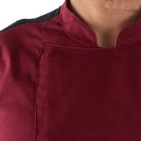 Giacca da cuoco Raul - a manica lunga - taglia M - bordeaux - Giblor's - Q8GX0105-U35-M - 8058045582489 - DMwebShop - 2