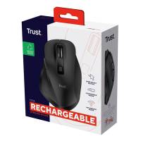 Mouse wireless Fyda - ricaricabile - nero - Trust - 24727 - 8713439247275 - DMwebShop - 5
