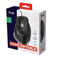 Mouse Fyda - a filo - nero - Trust - 24728 - 8713439247282 - DMwebShop - 4