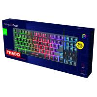Tastiera gaming GX833 Thado - con illuminazione LED multicolore - metallo - nero - Trust - 24066 - 8713439240665 - DMwebShop - 3