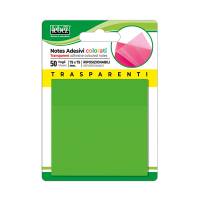 Blocchetto notes adesivo - 75 x 75 mm - colori traslucidi assortiti - Box 72 blocchetti - Lebez - 81701OD - 8007509121405 - DMwebShop - 2