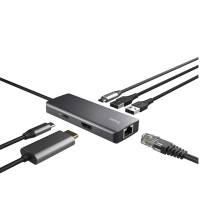Adattatore multiporta Dalyx - USB-C 6 in 1 - alluminio-argento - Trust - 24968 - 8713439249682 - DMwebShop - 3