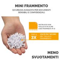 Distruggidocumenti automatico - a mini frammento - 80 M - Fellowes - 4621501 - 50043859782500 - DMwebShop - 2