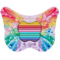 Astuccio Farfalla matite colorate Sparkle colori assortiti Faber Castell - 29052 - 2