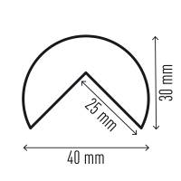 Profilo paracolpi angolare C25R - giallo-nero - Durable - 1100-130 - 4005546735627 - DMwebShop - 1
