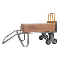 Carrello saliscale - 50 x 40 x 132 cm - max 280 kg - acciaio - grigio-giallo - Tecnotelai - C059 - 806258980275 - DMwebShop - 1