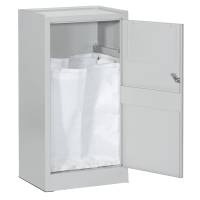 Armadietto portabiancheria - con sacco - 50 x 40 x 100 cm - grigio - Tecnotelai - E379G - DMwebShop - 1