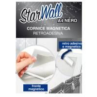 Cornice magnetica retroadesiva Starwall - A4 - nero - Starline - STL6431A4NERO - 8025133125019 - DMwebShop - 1