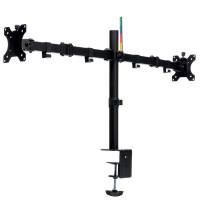 Braccio estensibile ergonomico per monitor doppio SmartFit nero - 26608 - 1