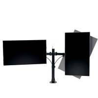 Braccio estensibile ergonomico per monitor doppio SmartFit nero - 26608 - 2