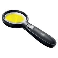 Lente di ingrandimento diametro 7,5 cm con LED nero - 29986 - 1