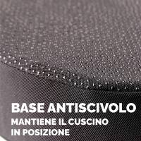 Cuscino Breyta Comfort - 6 x 43 x 43 cm - in tessuto - nero - Fellowes - 100119850 - 43859803040 - DMwebShop - 5