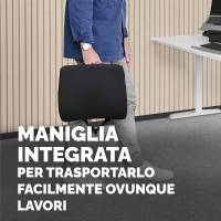 Cuscino Lombare Confort Breyta - 33 x 38 x 9 cm - in tessuto - nero - Fellowes - 100119852 - 43859803057 - DMwebShop - 6