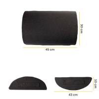 Cuscino Poggiapiedi Breyta - 10 x 45 x 30 cm - nero - Fellowes - 100119851 - 43859803088 - DMwebShop - 1