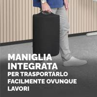 Cuscino Poggiapiedi Breyta - 10 x 45 x 30 cm - nero - Fellowes - 100119851 - 43859803088 - DMwebShop - 6