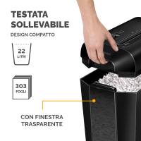 Distruggidocumenti LX65 - a frammenti - nero - Fellowes - 4400701 - 43859764792 - DMwebShop - 5