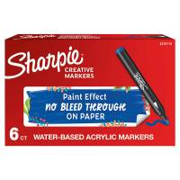 Marcatore acrilico - punta tonda - blu - conf. 6 pezzi - Sharpie - 2218115 - 3026982055491 - DMwebShop - 1