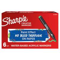 Marcatore acrilico - punta tonda - verde - conf. 6 pezzi - Sharpie - 2218064 - 3026982055460 - DMwebShop - 1