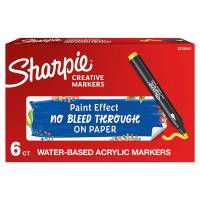 Marcatore acrilico - punta tonda - giallo - conf. 6 pezzi - Sharpie - 2218063 - 3026982055453 - DMwebShop - 1