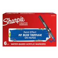 Marcatore acrilico - punta pennello - blu - conf. 6 pezzi - Sharpie - 2218125 - 3026982055637 - DMwebShop - 1
