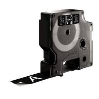 Nastro D1 standard 458110,19 mm x 7 mt PL bianco nero - 5851 - 1