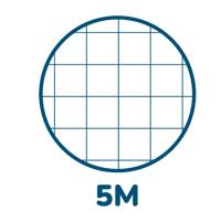 Maxiquaderno Monocromo A4 quadretto 5 mm 70 fogli 80 gr 4 fori microperforato - 6087 - 1