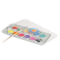 Pastiglie Acquerelli fluo e metal astuccio 12 pezzi - 18865 - 1