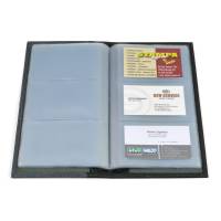 Portabiglietti in tessuto 12 x 23 cm capacita 64 biglietti nero grigio - 22277 - 1