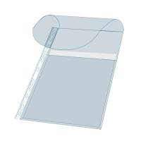 Busta forata - con soffietto e patella - liscia - A4 - PPL - conf. 5 pezzi - Exacompta - 5503E - 3130630055037 - DMwebShop - 2