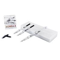 Penna stilografica Monza tratto medio fusto in resina trasparente - 22362 - 3