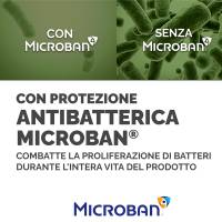 Poggiapolsi da tastiera in FoamFusion Microban PlusTouch nero - 22422 - 2