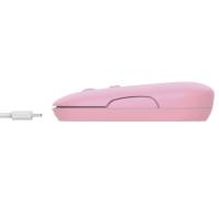 Mouse Puck ultrasottile wireless ricaricabile rosa - 25924 - 1