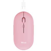 Mouse Puck ultrasottile wireless ricaricabile rosa - 25924 - 2
