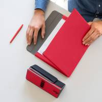 Portablocco Meet con alette magnetiche 31 x 25 x 1,4 cm rosso - 21978 - 2