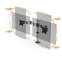 Braccio porta monitor Select per 2 monitor - 28061 - 2