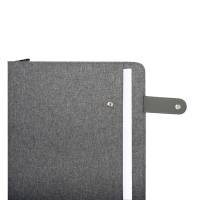 Portablocco Flap tessuto grigio - A4,21569 - 1